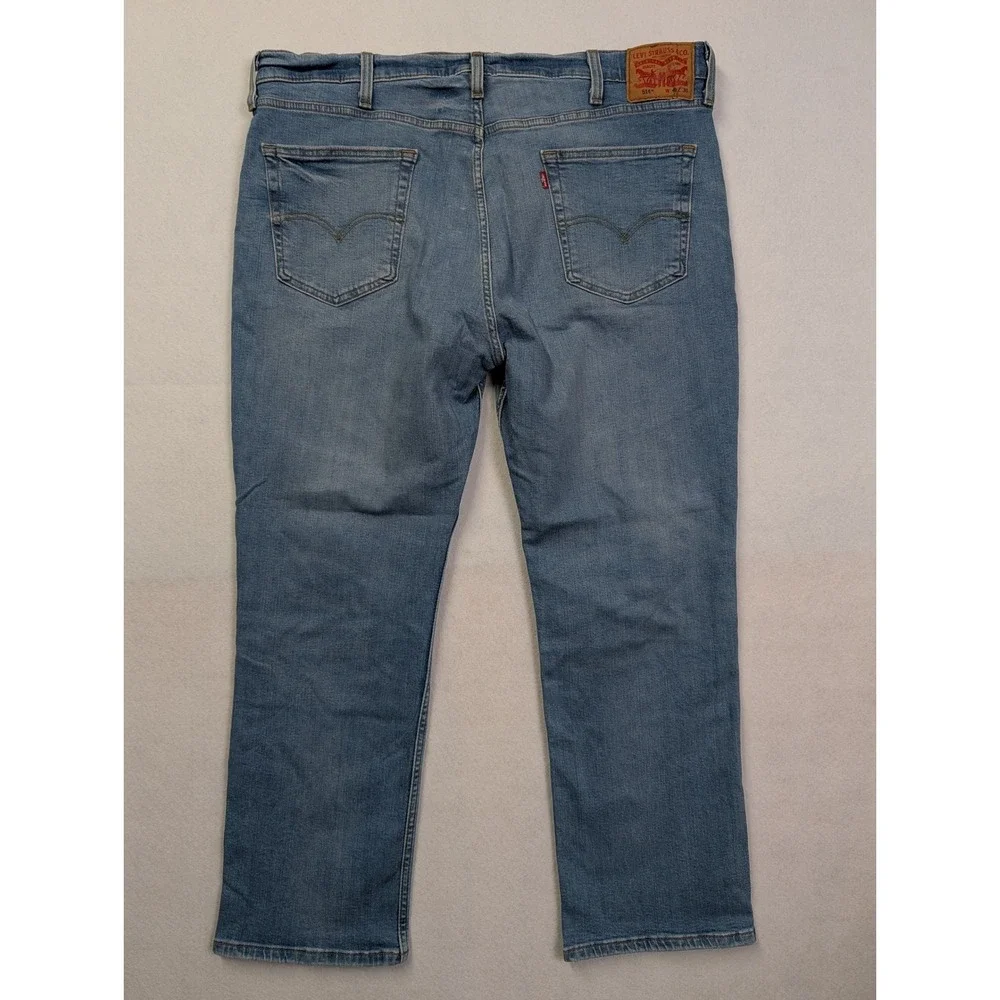 Levi's 514 Mens Jeans 40 x 30‎ Straight Fit Stretch Blue